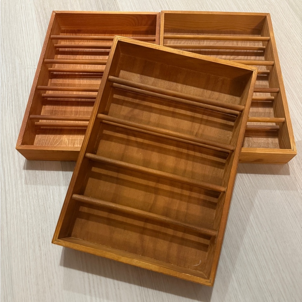 **Three** Washi Tape Wooden Organizer / Holder
